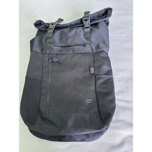 Fabletics Backpack The Only Backpack Black Roll Top Computer Sleeve Nylon